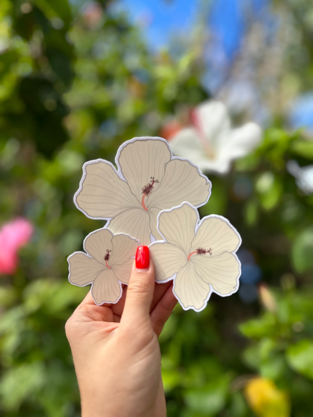 Hibiscus Flower Sticker