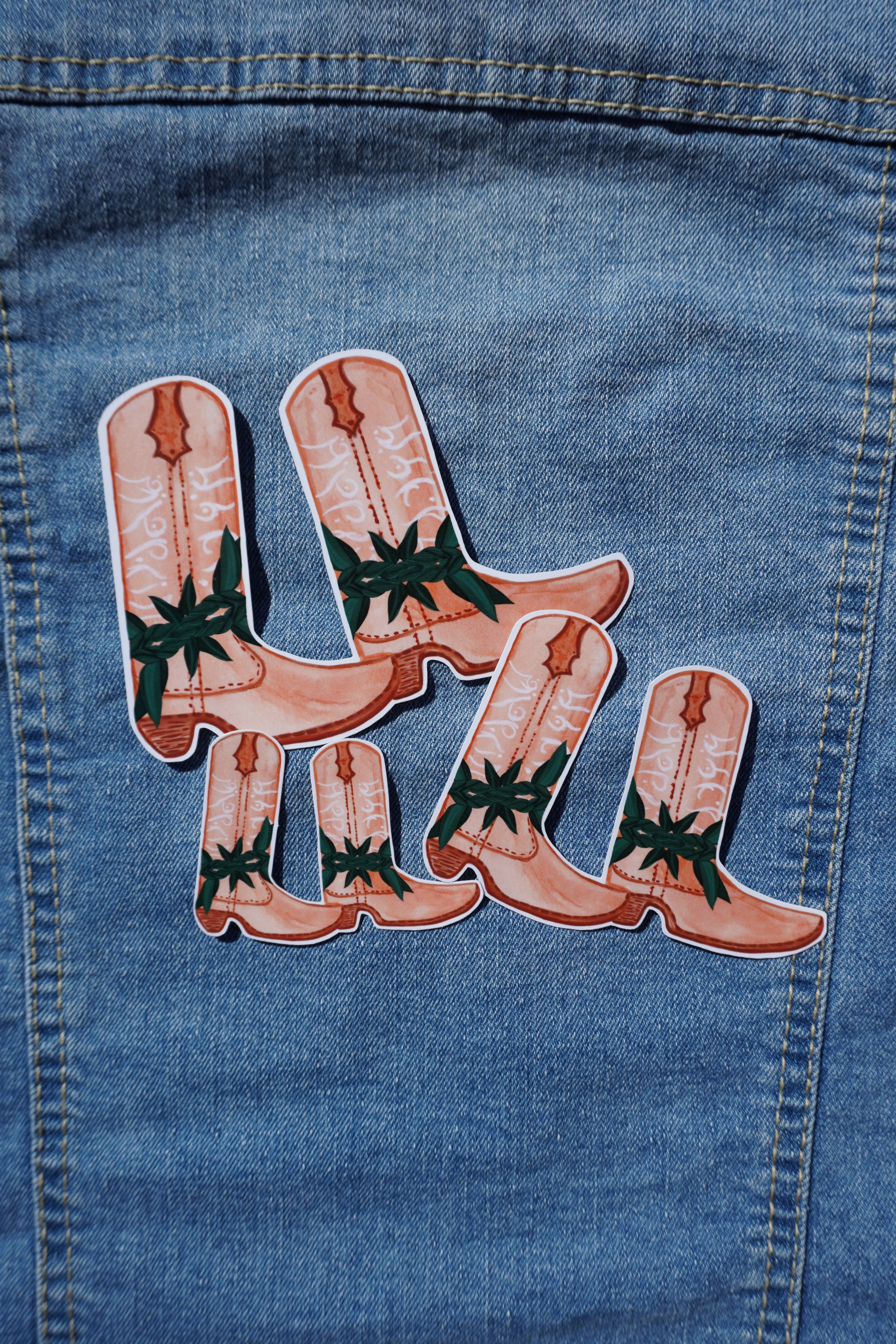Cowgirl Boots - Ti-Leaf Lei