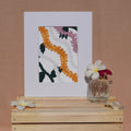 Hawaiian Lei Fine Art Print 5x7 – Ti Leaf, Puakenikeni, Plumeria & Crown Flower