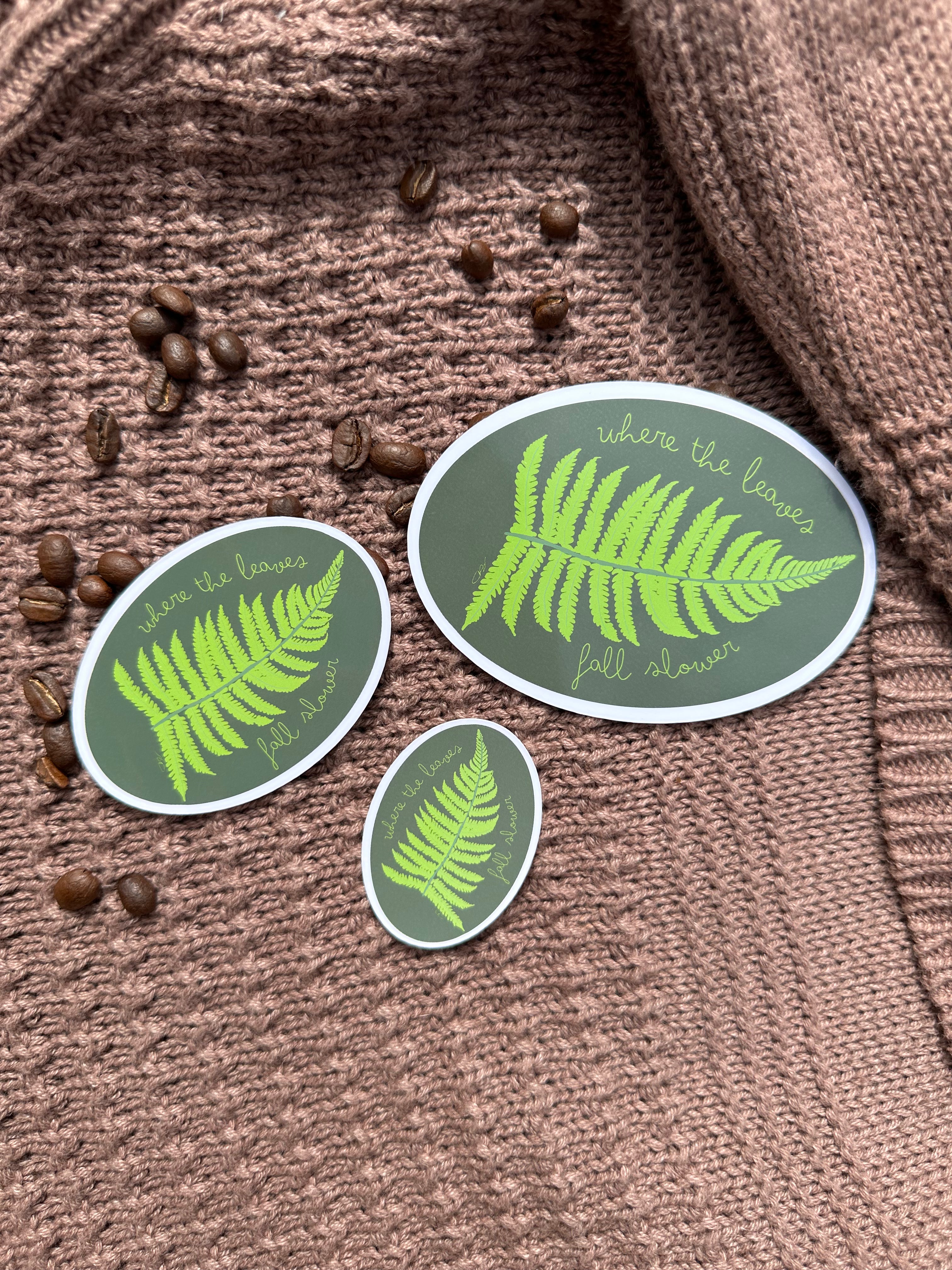 Falling Fern Sticker