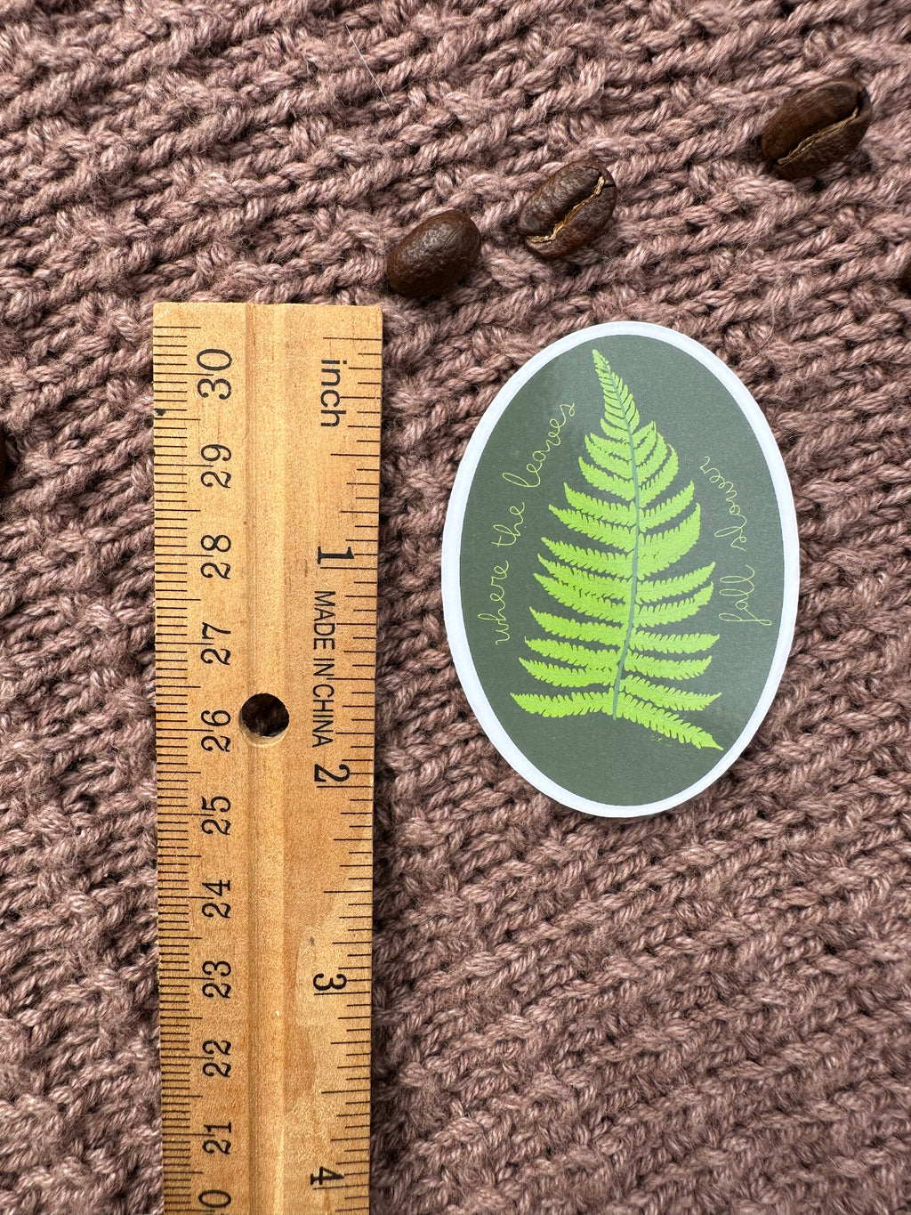 Falling Fern Sticker