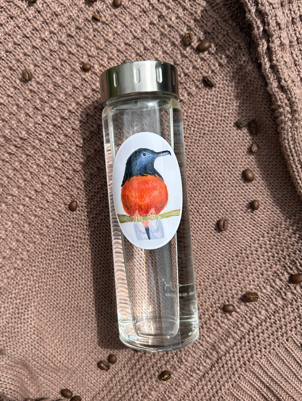 White-Booty Shama Sticker