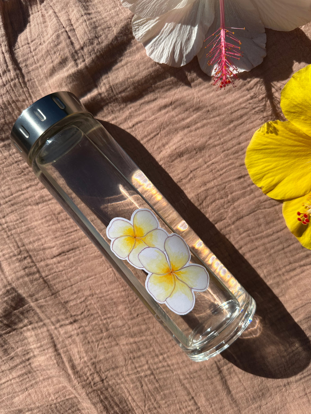 Double Plumeria Sticker