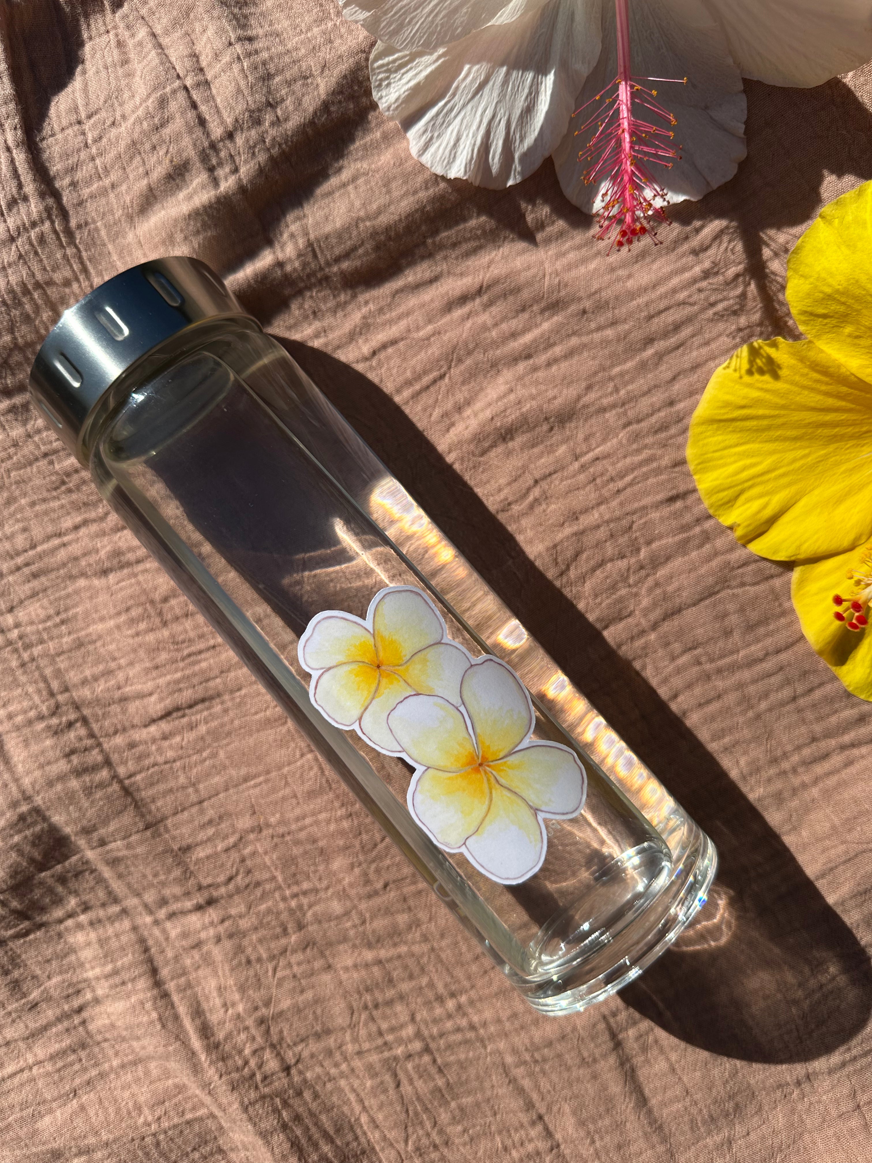 Double Plumeria Sticker