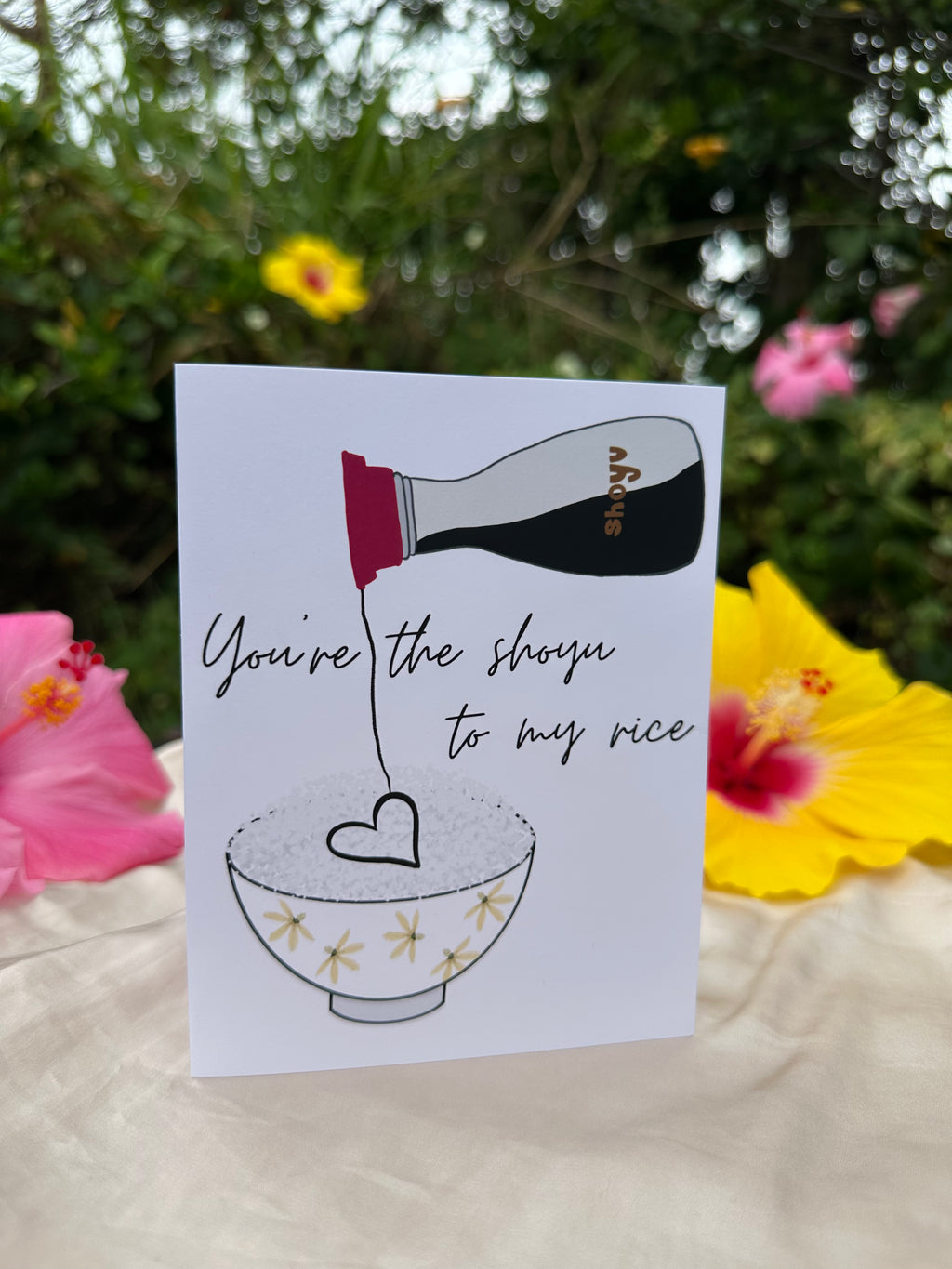 "You're the shoyu to my rice" Greeting Card