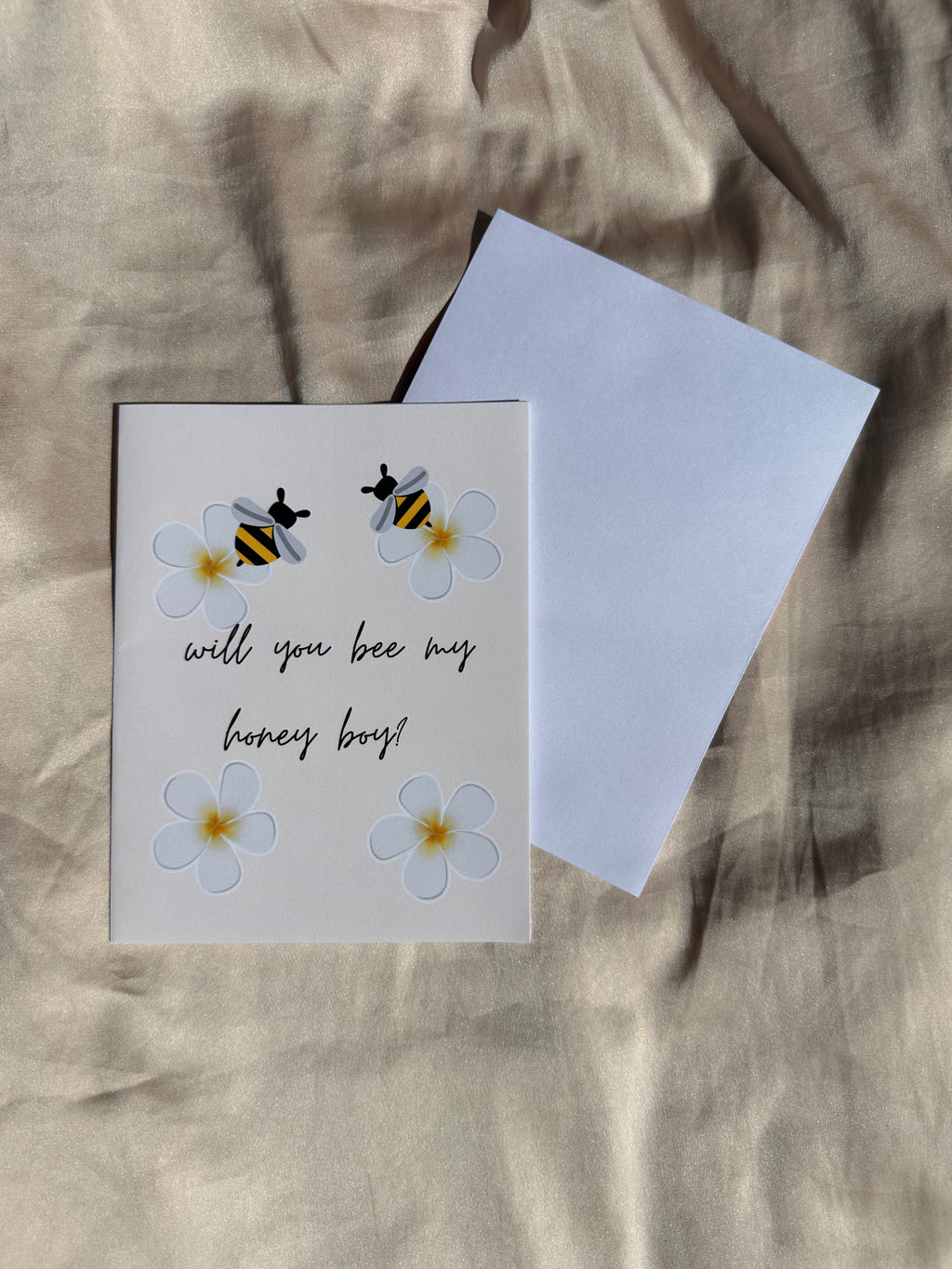 "Will you bee my honey boy?" Greeting Card