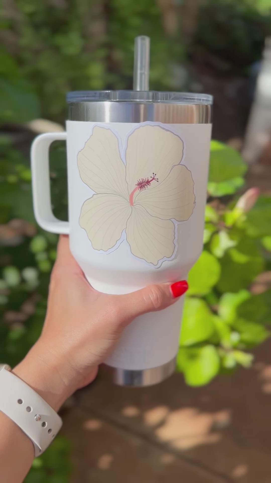 Hibiscus Flower Sticker